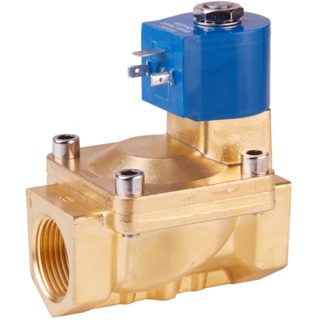 Gc Valves Solenoid Valve, 2-Way, 1 in Pipe Size, 24V DC, Diaphragm, Pilot Operated, Brass, NBR S711YF16N9FG9